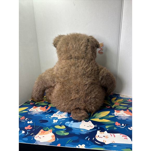 KAMAR prototype Brown Bear Crescent Moon Chest Plush Stuffed Animal Toy Doll - Picture 8 of 11